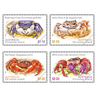 Christmas Island 2020 Crabs Set of 4 Stamps MUH