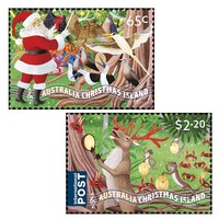 Christmas Island 2020 Merry Christmas Set of 2 Stamps MUH