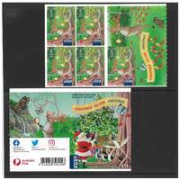Christmas Island 2020 Merry Christmas Rudolph Sheetlet of 5 International Stamps Self-adhesive MUH