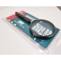 Bi-focal Magnifier Dia. 77mm (3") Clear Acrylic Lens 2X & 4X Soft Grip Handle