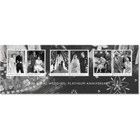UK 2017 The Royal Wedding: Platinum Anniversary Mini Sheet of 6 Stamps MUH