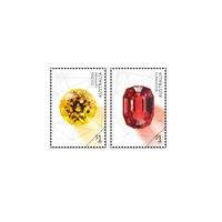 Australia Rare Beauties: Extraordinary Gemstones Self-adhesive Pair MUH (974)