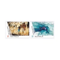 Australia 2017 Caves Pair Self-adhesive Ex Booklet MUH (984)