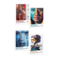 Australia 2017 Street Art Set of 4 Self-adhesive Ex Booklet MUH (987)