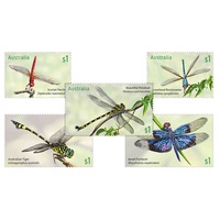 Australia 2017 Dragonflies Set of 5 MUH (1004)