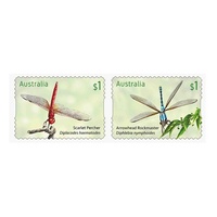 Australia 2017 Dragonflies Self-adhesive Coil Pair MUH (1006)