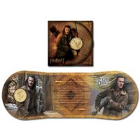 New Zealand The Hobbit: The Desolation of Smaug Brilliant UNC $1 Coin In Card