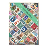 1000 Different World Stamps in Window Display Packet