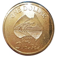 2002 Year of the Outback "C" Canberra Mintmark $1 UNC Carded
