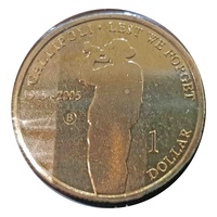 2005 Gallipoli 1915 "B" Brisbane Mintmark $1 UNC Coin Carded
