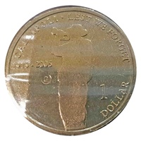 2005 Gallipoli 1915 "G" Mintmark $1 UNC Coin Carded