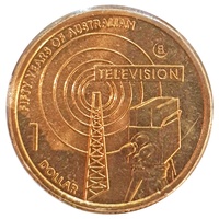 2006 50 Years of Australian Television "B" Brisbane Mintmark $1 UNC