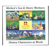 Disney Mickey's Sea and Shore Workers Sheetlet Stamps MUH - St Vincent and the Grenadines