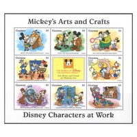 Disney Mickey's Arts and Crafts Sheetlet Stamps MUH - Guyana