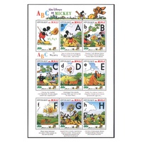 Disney Mickey's ABC Sheetlet Stamps MUH - Mali Republic