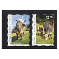 Norfolk Island 2020 Blue Cattle Set of 2 Stamps MUH