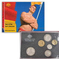 Australia 2007 Year of the Surf Lifesaver 6-Coin Proof Year Set RAM