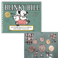 Australia 2010 Blinky Bill 6-Coin Baby UNC Year Set W/ Dorothy Wall $1 Coin