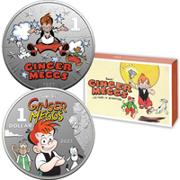 Australia 2021 Centenary of Ginger Meggs $1 Coloured 1/2oz Silver Frunc 2 Coin Set