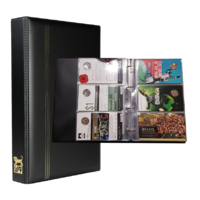 VST Coin Album 4 D-Ring With 10 Clear Plastic 3-Pocket Pages For RAM's Carded Coins 175x103mm