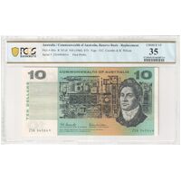 Australia 1966 $10 Ten Dollars Coombs/Wilson First Star Prefix ZSA Banknote R301sF PCGS35