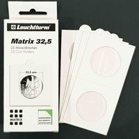 Lighthouse 2X2 Self-adhesive Coin Holder 32.5mm Fit Australian Penny Pack of 25