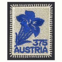 Austria 2008 Textile/Fabric Stamp Embroidered With Alpine Flower Mint Unhinged