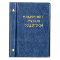 Australian Halfpenny Coin Album 1910 - 1964 Including 6 Pages 23x17 cm
