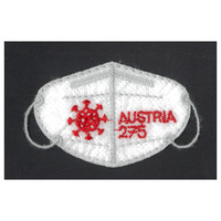 Austria 2021 Embroidered Stamp in "COVID-19" Face Mask Form MUH