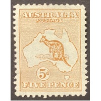 Australia 1913 ROO 1st wmk 5d, (SG 8) MUH