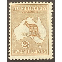 Australia 1913 ROO 1st wmk 2/-, (SG12) MH