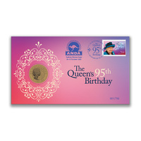 Australia 2021 ANDA Sydney QEII 95th Birthday Stamp & Coin Cover - PNC