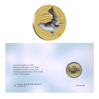 2018 AAT Crabeater Seal Tuvalu $1 One Dollar Coloured UNC Coin Carded