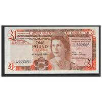 Gibraltar 1988 Single Banknote 1 Pound UNC