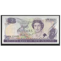 New Zealand 1989-92 Single Banknote $2 Two Dollars UNC Brash Signature