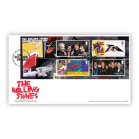 Great Britain 2022 The Rolling Stones Mini Sheet On First Day Cover