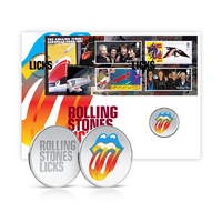 Great Britain 2022 The Rolling Stones Licks Tour Stamp & Medallion Cover