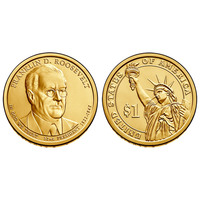 USA 2014 Franklin D. Roosevelt Presidential Dollar $1 UNC