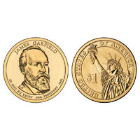 USA 2011 James A Garfield Presidential Dollar $1 UNC