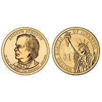 USA 2011 Andrew Johnson Presidential Dollar $1 UNC