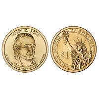 USA 2009 James K. Polk Presidential Dollar $1 UNC