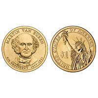 USA 2008 Martin Van Buren Presidential Dollar $1 UNC