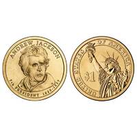 USA 2008 Andrew Jackson Presidential Dollar $1 UNC