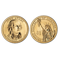 USA 2007 John Adams Presidential Dollar $1 UNC