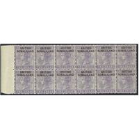 Somaliland 1903 Opt on India 2a Marginal Block/12 Stamps SG3b(Cat £475) MUH 4-28