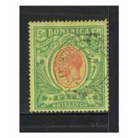 Dominica 1914 KGV 5/- Stamp SG 54 Fine Used 4-23