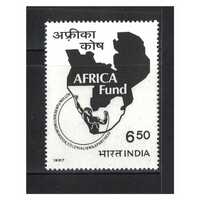 India 1987 6R50 Africa Aid Single Stamp SG 1228 Mint Unhinged 4-10