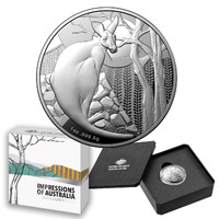 Australia 2022 Kangaroo Series $1 1oz Fine Silver Proof Coin 