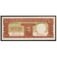Commonwealth of Australia 1934 Riddle Sheehan Ten Pounds R57 EF+