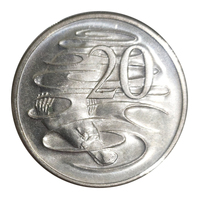 Australia 1981 'Three & a Half Claws’ variety 20c Cents EF Coin by Royal Canadian Mint
